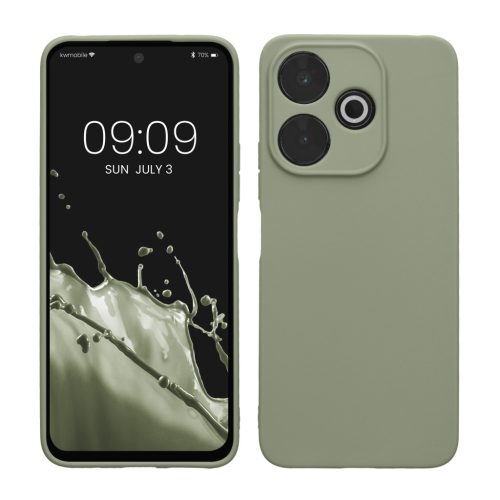 Θήκη Kwmobile για Xiaomi Redmi 13, Ανοιχτό Πράσινο, Σιλικόνη, KWM000020QI002C