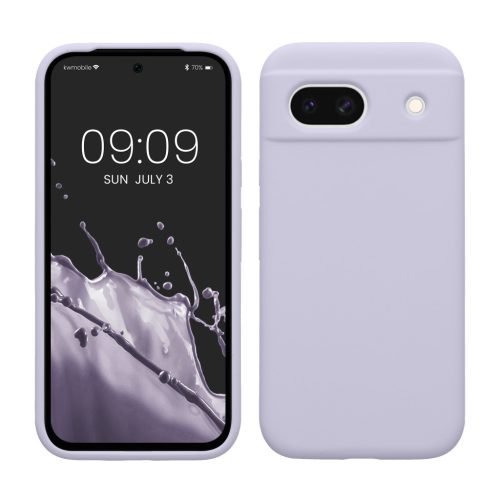 Θήκη Kwmobile για Google Pixel 8a, Ανοιχτό Μωβ, Σιλικόνη, KWM000020KQ055C