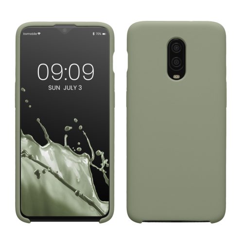 Θήκη Kwmobile για OnePlus 6T, Ανοιχτό Πράσινο, Σιλικόνη, KWM000009BL039C