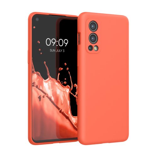 Θήκη Kwmobile για OnePlus Nord 2 5G, Ροζ, Σιλικόνη, KWM000013UZ039C