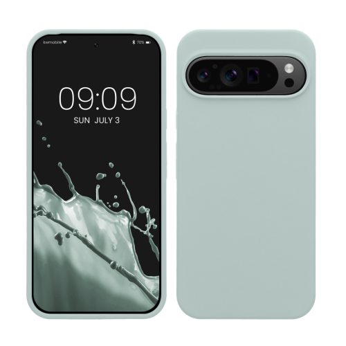 Θήκη Kwmobile για Google Pixel 9 Pro XL, ανοιχτό πράσινο, σιλικόνη, KWM000020PV024C