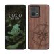 Θήκη Kwmobile για Motorola Moto G84, Καφέ, Ξύλο/Σιλικόνη, KWM000022VU001C