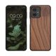 Θήκη Kwmobile για Motorola Moto G54, Καφέ, Ξύλο/Σιλικόνη, KWM000022VV001C