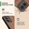 Θήκη Kwmobile για Motorola Moto G54, Καφέ, Ξύλο/Σιλικόνη, KWM000022VW001C