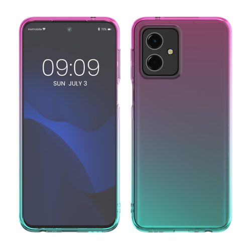 Θήκη Kwmobile για Motorola Moto G54, Πολύχρωμη, Σιλικόνη, KWM000022VZ001C
