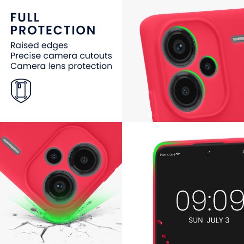 Θήκη Kwmobile για Xiaomi Redmi Note 13 Pro Plus 5G, Ροζ, Σιλικόνη, KWM000020OF006C