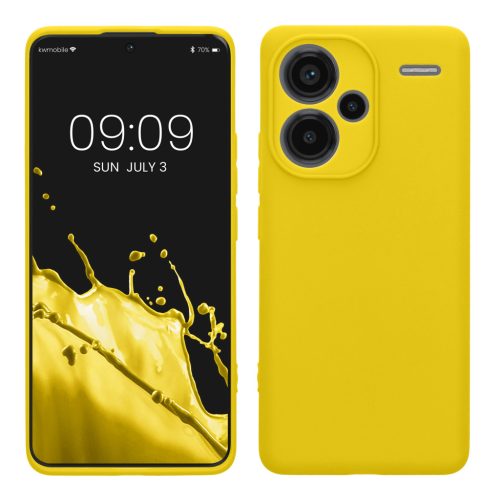 Θήκη Kwmobile για Xiaomi Redmi Note 13 Pro Plus 5G, Κίτρινη, Σιλικόνη, KWM000020OF007C