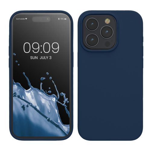 Θήκη Kwmobile για Apple iPhone 15 Pro, Μπλε, Σιλικόνη, KWM000020CC049C