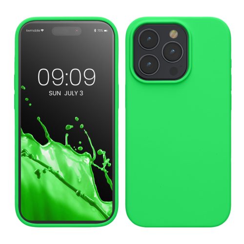 Θήκη Kwmobile για Apple iPhone 15 Pro, Πράσινη, Σιλικόνη, KWM000020CC050C