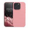 Θήκη Kwmobile για Apple iPhone 15 Pro, ανοιχτό ροζ, σιλικόνη, KWM000020CC052C