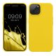 Θήκη Kwmobile για Apple iPhone 15, Κίτρινη, Σιλικόνη, KWM000020CE005C