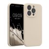 Θήκη Kwmobile για Apple iPhone 15 Pro, Κρεμ, Σιλικόνη, KWM000022OM013C