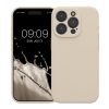 Θήκη Kwmobile για Apple iPhone 15 Pro, Κρεμ, Σιλικόνη, KWM000022OM013C