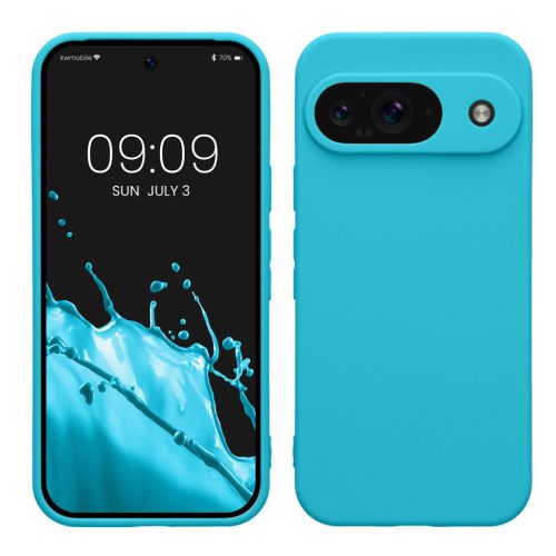 Θήκη Kwmobile για Google Pixel 9, Ανοιχτό μπλε, Σιλικόνη, KWM000020PG022C