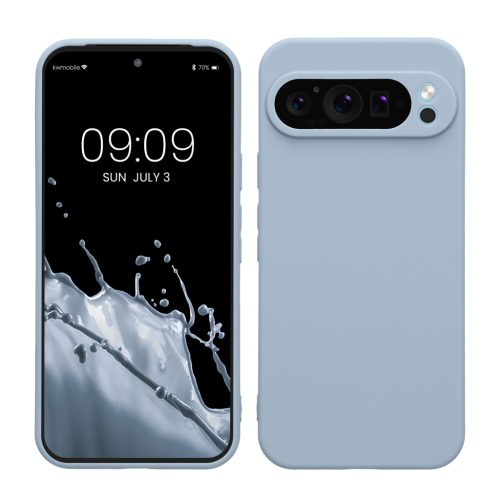 Θήκη Kwmobile για Google Pixel 9 Pro XL, Ανοιχτό μπλε, Σιλικόνη, KWM000020PU020C