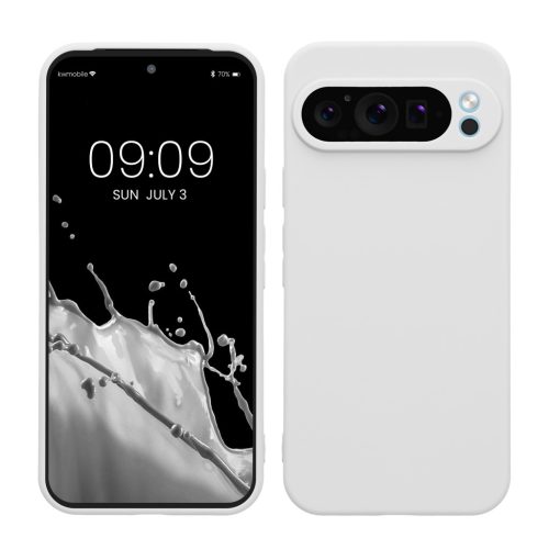 Θήκη Kwmobile για Google Pixel 9 Pro XL, Λευκή, Σιλικόνη, KWM000020PU023C