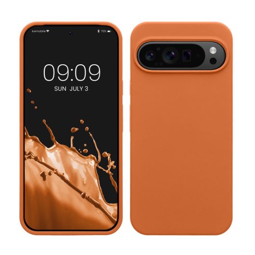Θήκη Kwmobile για Google Pixel 9 Pro XL, Πορτοκαλί, Σιλικόνη, KWM000020PV044C