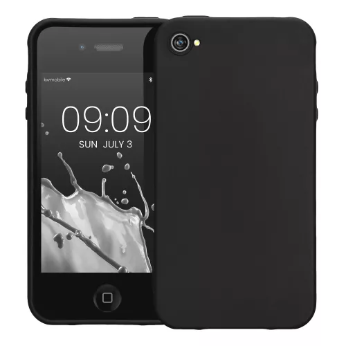 Θήκη για Apple iPhone 4 / iPhone 4s, Silicone, Black, 10719