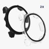 Σετ 2 θηκών για Garmin Forerunner 255/Forerunner 255 Music, Kwmobile, Black/Transparent, Plastic, 59311.01