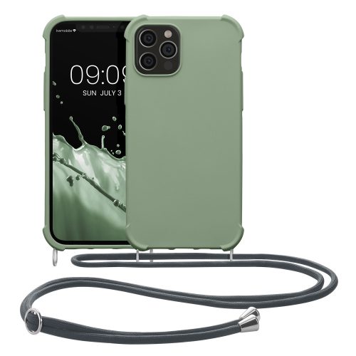 Θήκη Kwmobile για Apple iPhone 12/iPhone 12 Pro, Silicone, Green, 53840.172