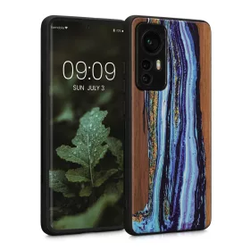   Θήκη Kwmobile για Xiaomi 12/12X, Ξύλο, Πολύχρωμο, 56788.07
