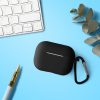 Θήκη για ακουστικά Apple AirPods Pro 2, Kwmobile, Μαύρο, Σιλικόνη, 59472.01
