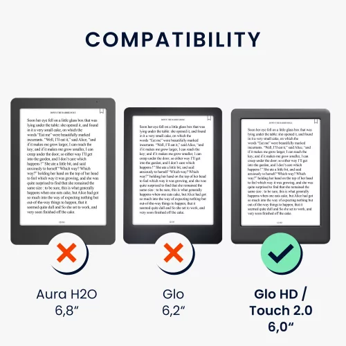 Θήκη για Kobo Glo HD/Touch 2.0, Kwmobile, Πολύχρωμη, Οικολογικό δέρμα, 34348.49