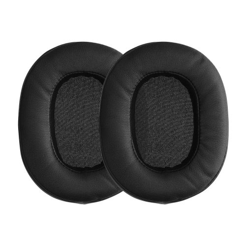 Σετ 2 μαξιλαριών αυτιών για ακουστικά Sony WH-L600, Kwmobile, Μαύρο, Οικολογικό δέρμα, 59589.01