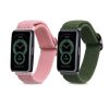 Σετ 2 λουριά για Huawei Band 6/Band 3/Watch Fit mini, Kwmobile, Pink/Green, Nylon, 59609.02