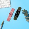Σετ 2 λουριά για Huawei Band 6/Band 3/Watch Fit mini, Kwmobile, Pink/Green, Nylon, 59609.02