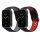 Σετ 2 ιμάντες kwmobile για Xiaomi Mi Band 7 Pro, Silicone, Grey/Red, 59603.01