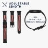 Σετ 2 ιμάντες kwmobile για Xiaomi Mi Band 7 Pro, Silicone, Grey/Red, 59603.01