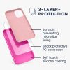 Θήκη kwmobile για Apple iPhone 12 Mini, Silicone, Pink, 52640.135