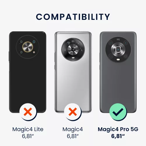 Θήκη kwmobile για Honor Magic5 Lite 5G, Silicone, Blue, 57917.57