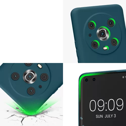 Θήκη kwmobile για Honor Magic5 Lite 5G, Silicone, Blue, 57917.57