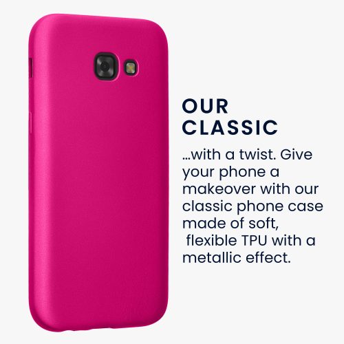 Θήκη kwmobile για Samsung Galaxy A5 (2017), Silicone, Pink, 57526.65