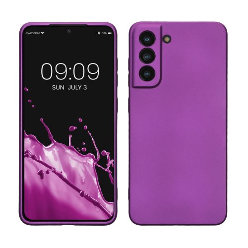 Θήκη Kwmobile για Samsung Galaxy S21 FE, Μωβ, Σιλικόνη, 55485.24
