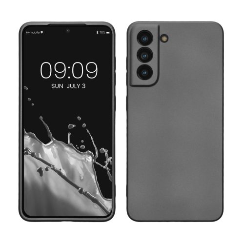Θήκη Kwmobile για Samsung Galaxy S21 FE, Γκρι, Σιλικόνη, 55485.232