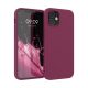 Θήκη kwmobile για Apple iPhone 12/iPhone 12 Pro, Silicon, Σκούρο καφέ, 53938.187