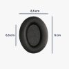 Σετ 2 Earpads kwmobile για Sennheiser HD660S /HD565/HD580, Οικολογικό δέρμα, Μαύρο, 59847.01