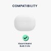 Θήκη kwmobile για Xiaomi Redmi Buds 3 Lite, σιλικόνη, λευκό/μαύρο, 59159.02