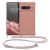 Θήκη Kwmobile με κορδόνι για Google Pixel 7 Pro, ροζ, σιλικόνη, 59967.154
