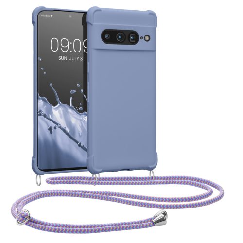 Θήκη Kwmobile με κορδόνι για Google Pixel 7 Pro, μπλε, σιλικόνη, 59967.108