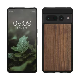   Θήκη kwmobile για Google Pixel 7 Pro, Ξύλο, Καφέ/Μαύρο, 60033.18