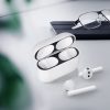 Σετ προστατευτικών μεμβρανών 2 kwmobile για Apple Airpods Pro 2, Plastic, Black, 60102.01