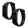 Σετ 2 ιμάντες kwmobile για OPPO Band Sport, Silicon, Black, 57437.09