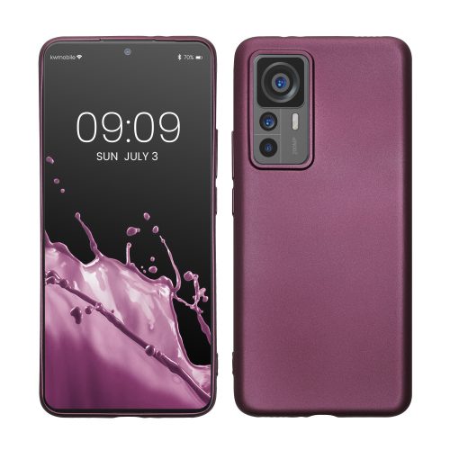 Θήκη kwmobile για Xiaomi 12T/12T Pro, Silicone, Purple, 60153.230
