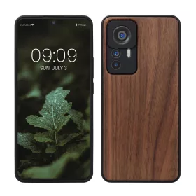   Θήκη kwmobile για Xiaomi 12T/12T Pro, Ξύλο, Καφέ, 60149.18