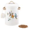 Recipient seminte pasari Navaris, 4.9L, cu lingura si manere laterale, 16x25 cm, 60167.01