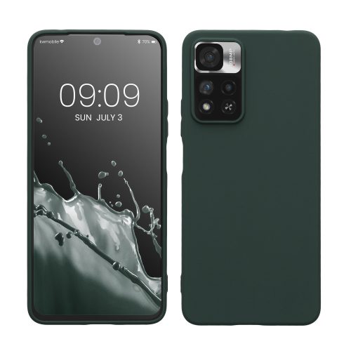 Θήκη kwmobile για Xiaomi Note 11 Pro Plus 5G, Silicone, Green, 58095.169